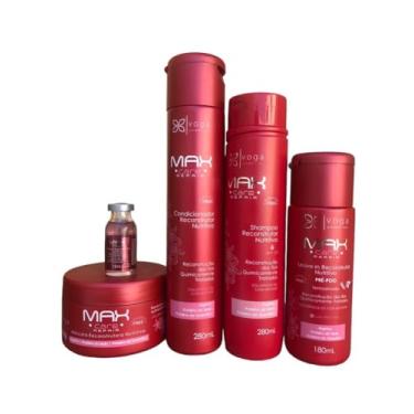 Imagem de Kit Shampoo Cond Mascara Leave-in Ampola Nutritivo Max Care Repair Voga