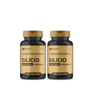 Imagem de Silício Orgânico – 60 Cápsulas 490mg Suplemento Alimentar Muwiz 2 Unidades