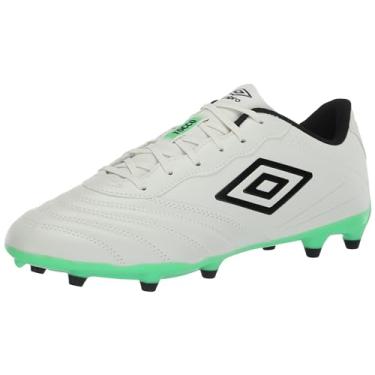 Imagem de Umbro Chuteira de futebol masculina Tocco 3 Club Fg, Branco/Preto/Verde, 42