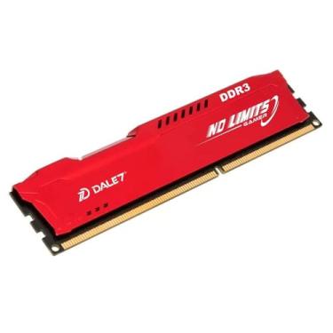 Imagem de Dale7, Memória Gamer Ddr3 8Gb 1600 Mhz Desktop Dale7 No Limits Cor:Vermelho