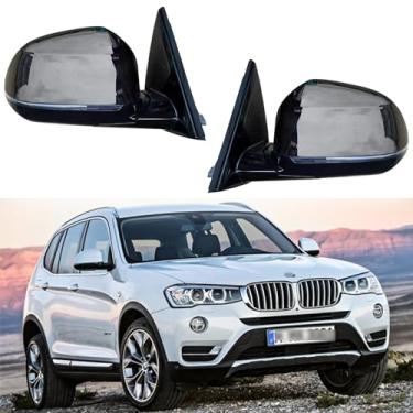 Imagem de Espelho de porta lateral para carro adequado para BMW X3 F25 BMW X3 2012-2016 acessórios montagem de espelho retrovisor elétrico aquecimento dobrável