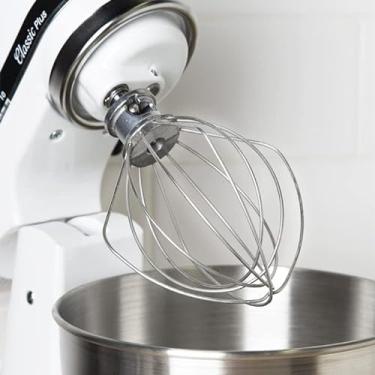 Imagem de Cabeçote inclinável de 4,8 L, acessório de 6 fios (K45WWW), compatível com KitchenAid Artisan Tilt-Head Mixer Mixer: K45SS, KSM75, KSM95, KSM150PS, KSM152PS e KSM155GB (K45WW/4,5 Quart)