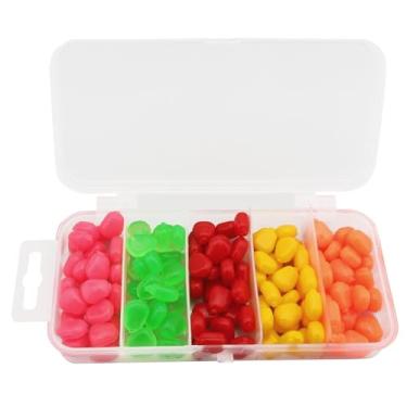 Imagem de OriGlam 【Feliz Dia de Compras】 125 iscas macias simulação de iscas de milho e carpa de milho, 5 cores artificiais falsas iscas de pesca de milho