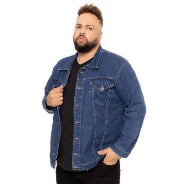 Imagem de Jaqueta masculina jeans plus size-Masculino