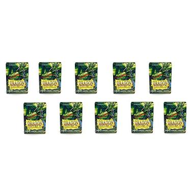 Imagem de 10 Packs Dragon Shield Matte Mini Japanese Apple Green 60 ct Card Sleeves Display Case