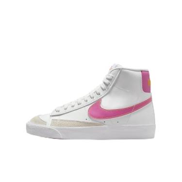 Imagem de Nike Blazer Mid '77 Tênis infantil grande (DA4086-118, Summit Branco/University Gold/White/Pinksicle), Summit Branco/University Gold/Branco/Pinksicle, 21