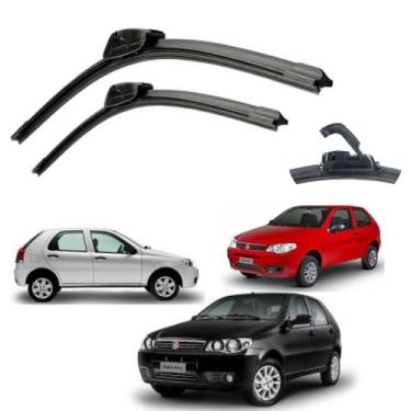 Imagem de Par Limpador De Parabrisa Silicone Chuva Palio 1996 A 2011