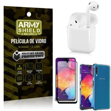 Imagem de Fone Bluetooth LY-122 Samsung A50 + Capinha Anti Impacto + Película 3D
