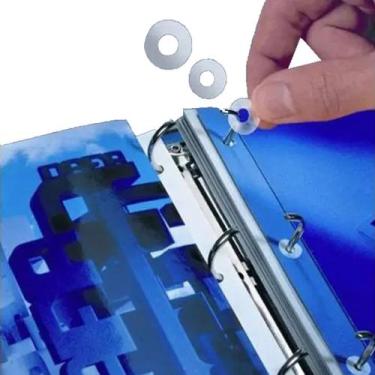 Imagem de Reforço Individual Para Folhas De Fichário Caixa Com 250 Und - Motivat