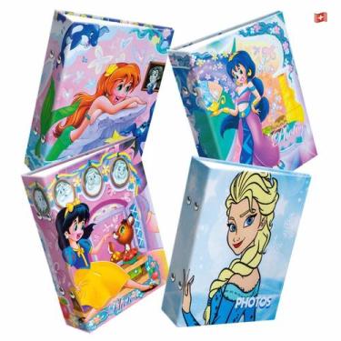 Imagem de 4 Albuns Fotograficos 10X15/120 Meninas Princesas Rosas - Geral