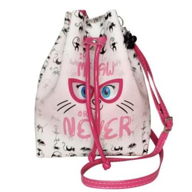 Imagem de Bolsa Infantil Menina Gatinha Rosa Com Óculos Magicc Bolsas MI-221