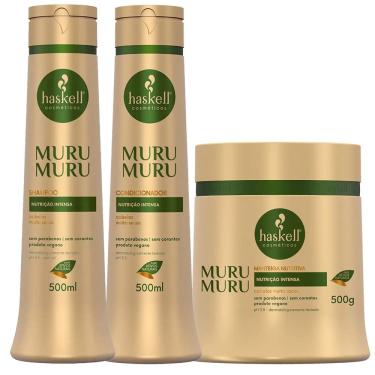 Imagem de Kit Murumurú Haskell Shampoo+ Cond.+ Máscara- 500ml/ 500g