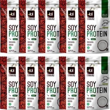 Imagem de Kit 10 Soy Protein Coco Rakkau 600g - Vegano - Proteína