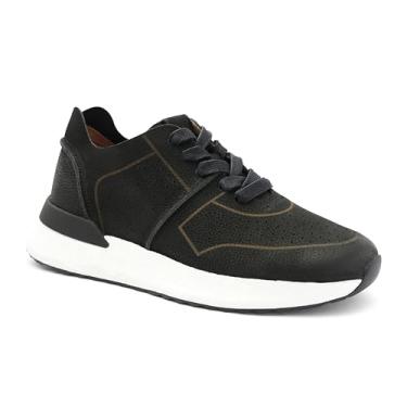 Imagem de Gentle Souls by Kenneth Cole Tênis masculino Laurence Jogger acolchoado para conforto o dia todo, suporte de arco integrado, Preto, 42