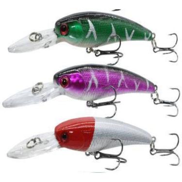 Imagem de Kit Com 10 Isca Artificial De Pesca Traira Tucunare 8G 6Cm