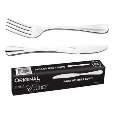 Imagem de Jogo Garfo E Faca Inox 24 Pçs-  Talheres / Faqueiro - Original Line