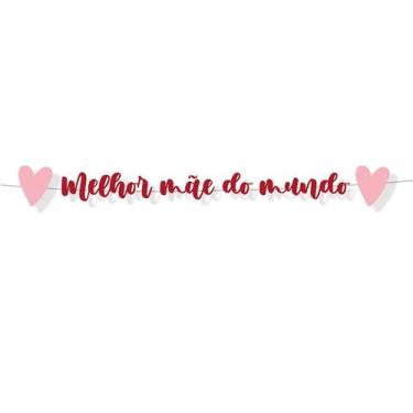 Imagem de Faixa Decorativa Melhor Mãe do Mundo - 1 Unidade - Cromus - Rizzo