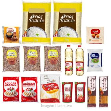 Imagem de Cesta Básica Grande Completa De Alimentos - 17 Itens - São Rubens
