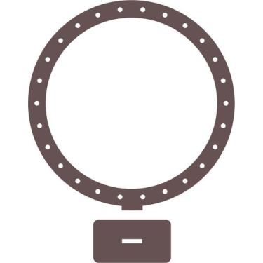 Imagem de Mini painel Vazado com furos 12cm MDF 10 unidades - Arth-Leo Artesanat