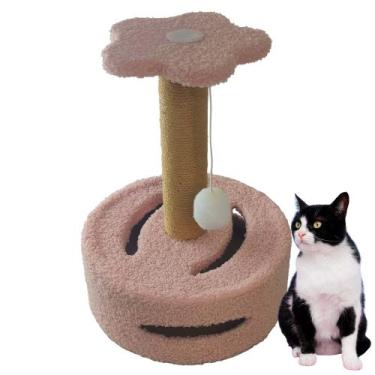 Imagem de Arranhador para Gatos Bola Brincadeira Arranhar Brincar Pet Shop Sisal