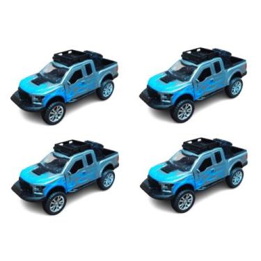 Imagem de Kit 4x Brinquedo carrinho Camionete 4x4 propulsão - AP TOYS