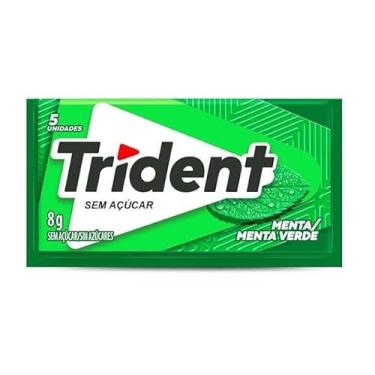 Imagem de Tridente Chiclete de Menta Sem Açúcar, 21 Unidades, 8g