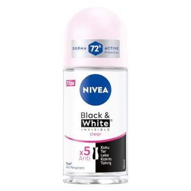 Imagem de NIVEA Desodorante Antitranspirante Roll-On Transparente Invisible For Black & White 50 Ml (Pacote com 3)