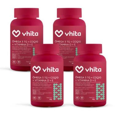 Imagem de Kit 4 Omega 3 TG + CoQ10 + Vitamina D3 - 60 caps. - Vhita