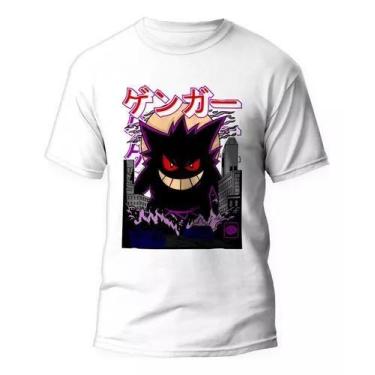 Imagem de Camiseta Gengar Kaiju Pokémon Unissex - Camisa de Anime em Algodão - L