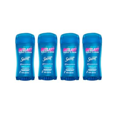 Imagem de Secret Desodorante Antitranspirante Outlast Clear Gel Para Mulheres, Completamente Limpo, 2,6 Oz (Pacote Com 4)