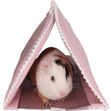 Imagem de Copfeu Túnel de esconderijo de dormir feito à mão para bebês/chinchilas/gerbilos/ratos/chinchila/esquilo/porquinhos-da-índia/ouriço/coelho anão e outras camas de animais pequenos, esconderijo