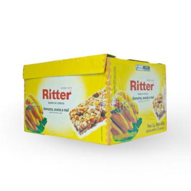 Imagem de Barra de Cereal Banana, Aveia e Mel display com 24 un - Ritter