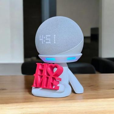 Imagem de Suporte Alexa Echo Dot 3, Dot 4 ou Dot 5. Escultura Robert HOME e outros. Presente, decoração, stand de mesa
