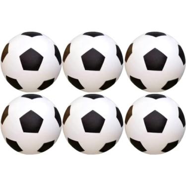 Imagem de 6x Bola De Futebol Vinil Pingo Dente De Leite 22Cm Infantil (Branco)