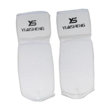 Imagem de menolana Treinamento de karatê Plavedas de antebraço de karatê Luvas brancas para boxe o protetor de toque suave e confortável do protetor marcial Acessório de, M