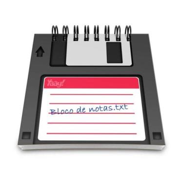 Imagem de Bloco de Anotações Disquete Floppy Disk - Yaay