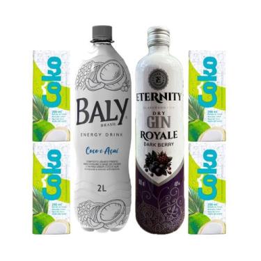 Imagem de Gin Eternity Royale 900ml + Baly Coco com Açaí 2L + Coko