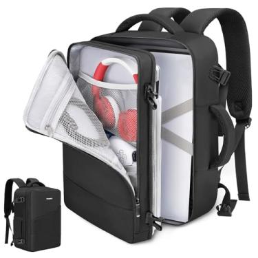 Imagem de Deegotech Carrying Case Compatible with PS5/PS5 Pro/PS5 Slim, Protective Travel Bag Backpack Compatible with Playstation 5 Console, Disc, Accessories and 15.6" Laptop, Black