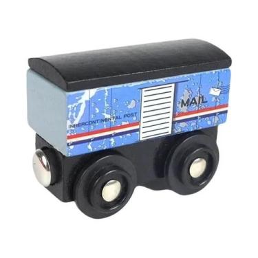 Imagem de Conjunto De Trem Magnético De Madeira Infantil Anime James Locomotiva 