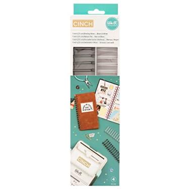 Imagem de Wire-o Preto e Branco 2,5x28cm para Encadernadora The Cinch We R - 4 Unidades