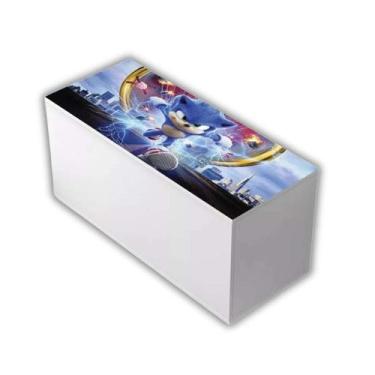 Imagem de Bau Infantil para brinquedos e objetos MDF Sonic - Home A.S, Sonic