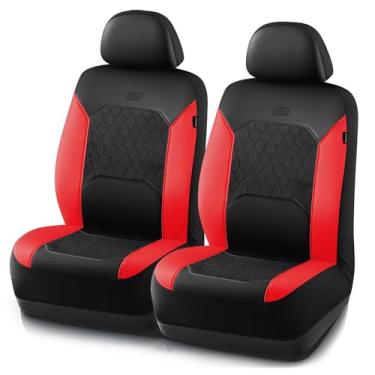 Imagem de Skechers Capas de assento de gel, capas de assento de carro refrescantes, capas de assento dianteiro de couro, compatível com airbag, conforto automotivo universal adequado para SUVs, vans, sedans