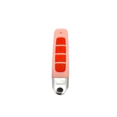 Imagem de Bateria gratuita 4 teclas 433 MHz controle remoto sem fio cópia clone controles remotos cópia automática para casa antirroubo garagem portão claraboia (seta rosa-vermelho)