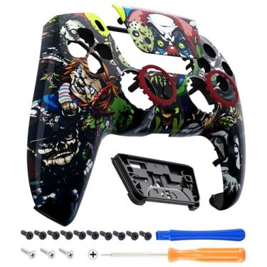 Imagem de eXtremeRate Luna - Touchpad Frontal Redesenhado Compatível Com Controle Ps5 Bdm-010 020 Bdm-030 040 050, Painel De Substituição Scary Party, Capa Personalizada Para