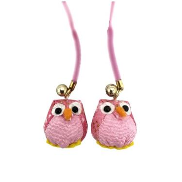 Imagem de SÖPÖSÖPÖ Amuleto de coruja rosa Chirimen – Conjunto de 2 peças x 14 cm Empregada doméstica no Japão, presente de lembrança de estilo japonês fofo