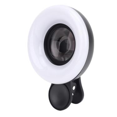 Imagem de Yunseity 15x Lente de Lente Macro Luz, Modos de Iluminação Personalizáveis, Níveis de Brilho Ajustáveis, Com Luz de Preenchimento LED para Jóias, Cílios Detalhados Fotografia