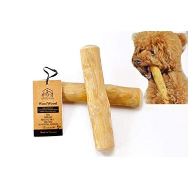 Imagem de Adesivos de mastigação para cães de madeira de lã, para animais de estimação, seguros, brinquedos mastigáveis naturais e saudáveis, madeira de café real, bastão mastigável durável e brinquedo, mastigadores agressivos para cãesPet Full House small, pack of 2