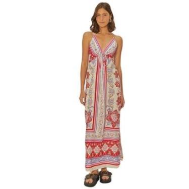 Imagem de Vestido Longo Nós Farm Rio Lisboa Feminino-Feminino