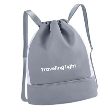 Imagem de RNXRZANK Mochila Esportiva com Compartimentos Secos E Molhados para Uso em Piscina, Azul