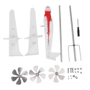 Imagem de AUNMAS Vane de Clima de Avião, Flauta de Ventos de Ferro Forjada à Prova de Ferro Forjado para a Prova de Ventos para o Pátio de Jardim Ao Ar Livre Garga Garn Gifts Gifts